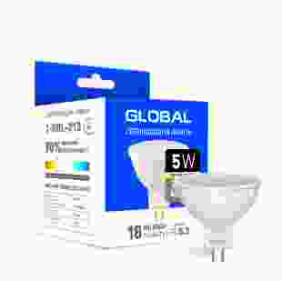 Светодиодная лампа Global MR16 5W теплый свет GU5.3