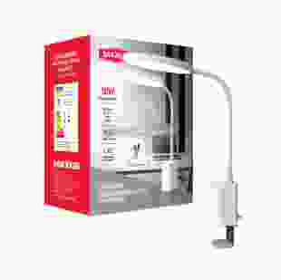 Светодиодная настольная лампа на клипсе с аккумулятором MAXUS Desk Lamp 10W 3CCT WH CLIP Battery