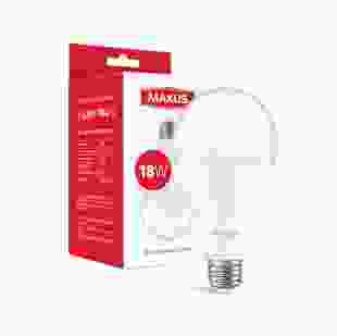 LED Лампа светодиодная MAXUS 1-LED-784 A80 18W 4100K 220V E27