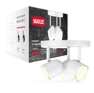 Спотовый светильник MAXUS MSL-01R 3x4W 4100K белый