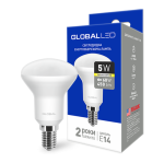 LED лампа GLOBAL R50 5W теплый свет 220V E14 (1-GBL-153)