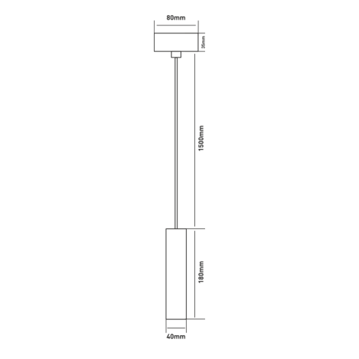 Подвес Maxus 6W теплый свет, 180MM квадратный белый (1-FPL-001-02-S-WH)