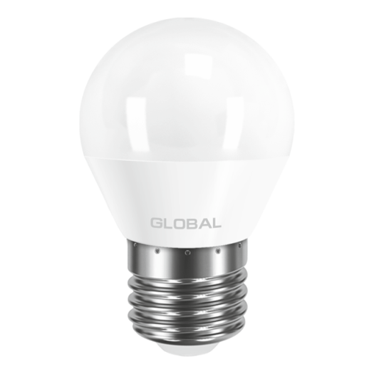 LED лампа GLOBAL G45 F 5W теплый свет E27 (1-GBL-141)