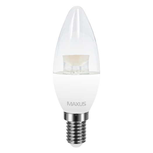 LED лампа MAXUS C37 CL-C 4W теплый свет E14 (1-LED-5313)