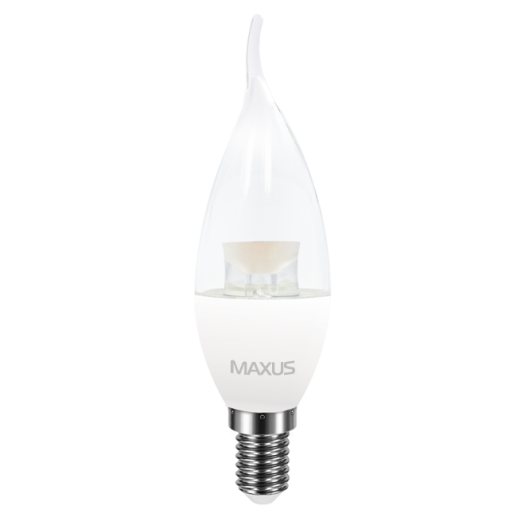 LED лампа MAXUS C37 CL-T 4W теплый свет E14 (1-LED-5315)