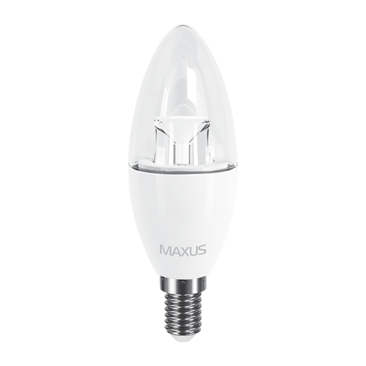 LED лампа MAXUS C37 6W теплый свет E14 (1-LED-531)