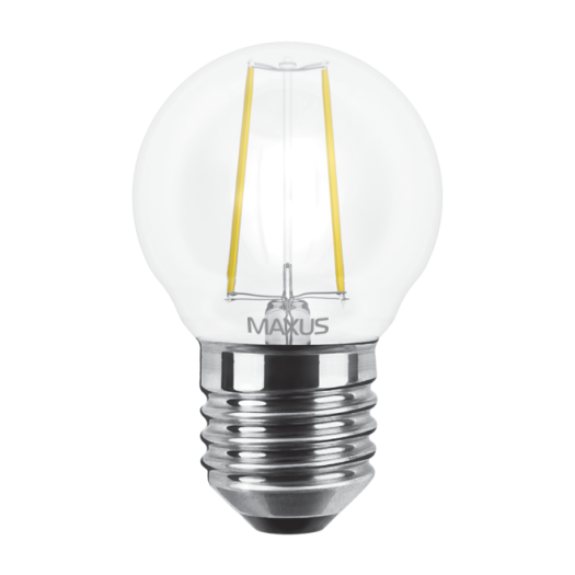 LED лампа MAXUS (filam), G45, 4W, яркий свет,E27 (1-LED-546-01)
