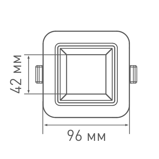 Умный светильник MAXUS 3-step 9W (сменные яркость и тон) квадрат