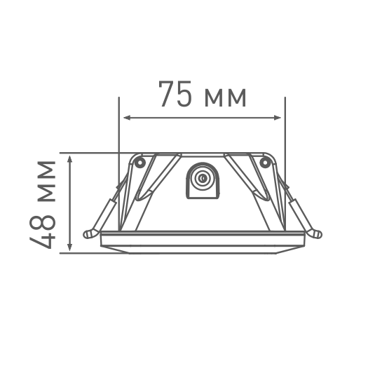 Умный светильник MAXUS 3-step 12W (сменные яркость и тон) квадрат