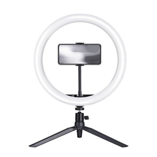 Лампа кільцева настільна на міні штативі Maxus Blogger Ring Light 16W 30D Mini Stand
