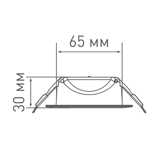 LED светильник MAXUS SDL,6W теплый свет (1-SDL-003-01)