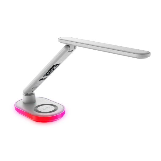 Светодиодная настольная лампа с беспроводной зарядкой Intelite Desk Lamp 24W WH RGB Wireless Calendar