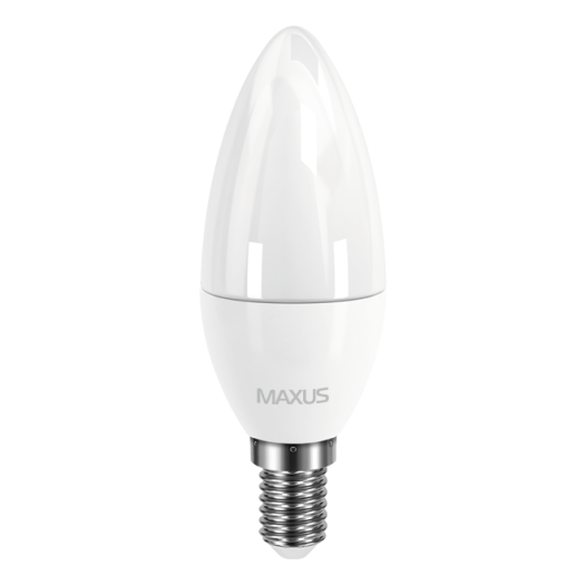 LED лампа MAXUS C37 CL-F 4W яскраве світло E14 (1-LED-5312)