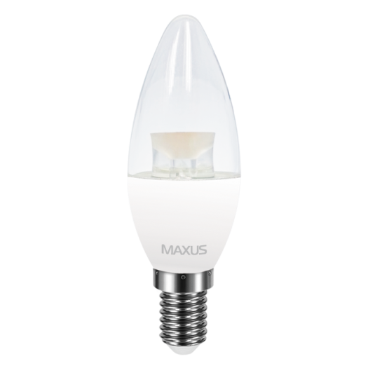 LED лампа Maxus C37 CL-C 4W тепле світло E14 (1-LED-5313)