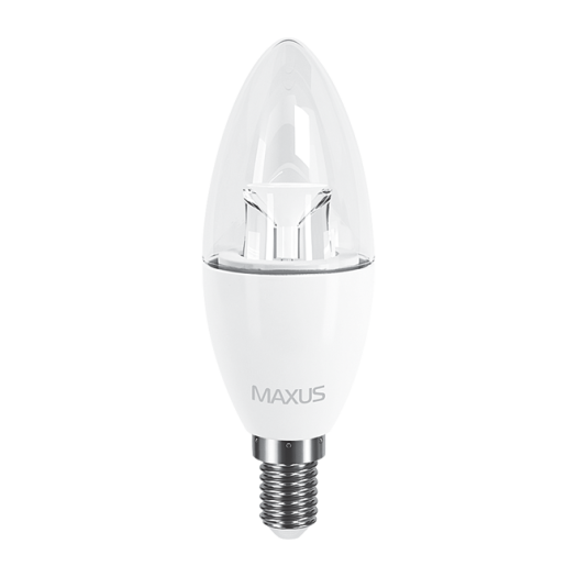 LED лампа Maxus C37 6W яскраве світло E14 (1-LED-532)