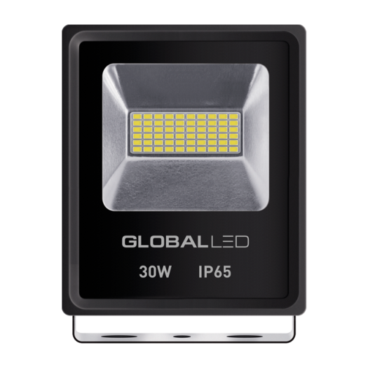 Прожектор GLOBAL FLOOD LIGHT 30W 5000K холодне світло (1-LFL-003)