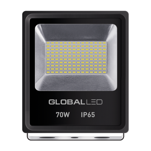 Прожектор GLOBAL FLOOD LIGHT 70W 5000K холодне світло (1-LFL-005)