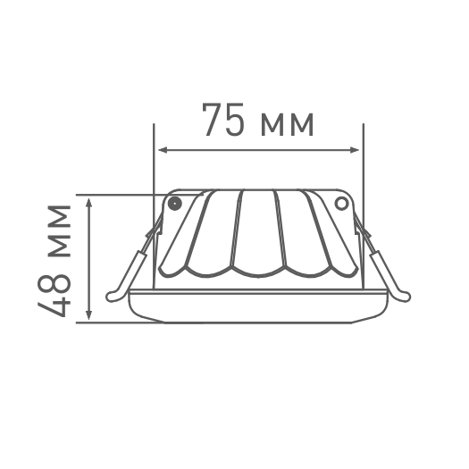 Точечный светодиодный светильник MAXUS 3-step 9W 3000/3500/4100K круглый