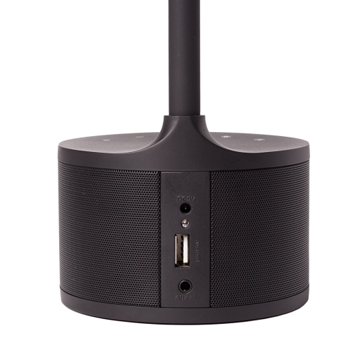 Розумна настільна лампа MAXUS DKL Sound 8W (звук, USB, діммінг, температура) чорна