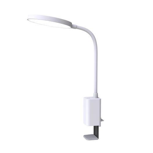 Светодиодная настольная лампа на клипсе с аккумулятором MAXUS Desk Lamp 10W 3CCT WH CLIP Battery