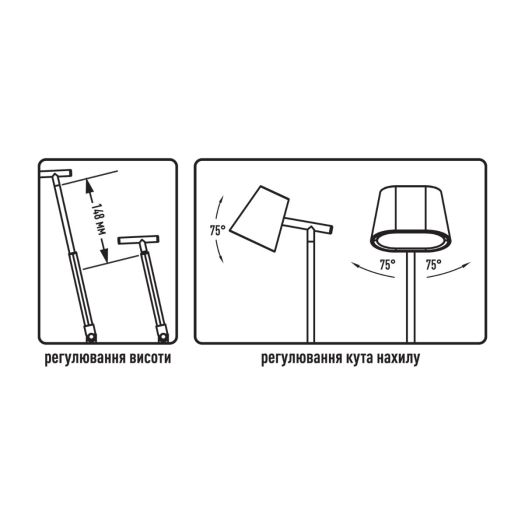 Светодиодная настольная лампа MAXUS Desk Lamp 10W 3CCT WH FoldUp