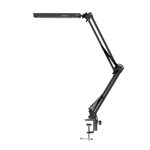 Светодиодная настольная лампа на струбцине MAXUS Desk Lamp 10W 3CCT Metal CLIP BL