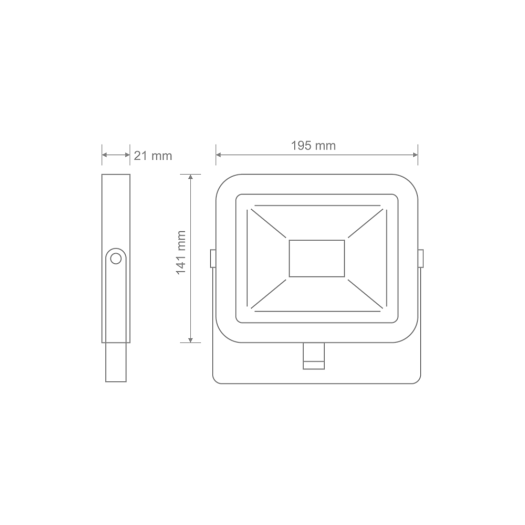 Світлодіодний прожектор MAXUS FL-01 30W, 5000K