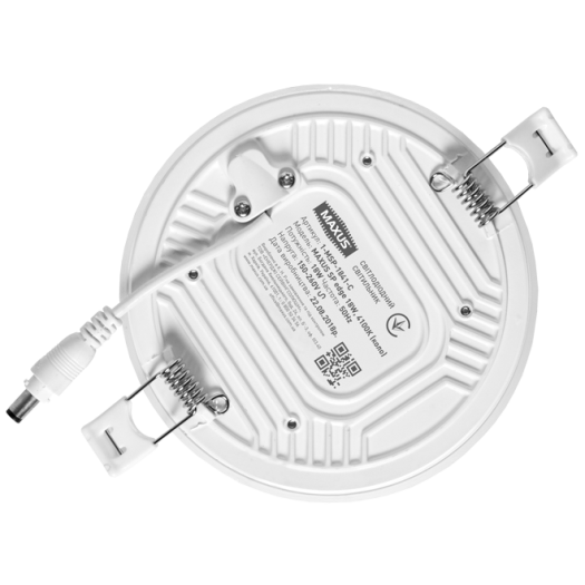 LED-светильник точечный встраиваемый MAXUS SP edge 18W, 4100К (круг)