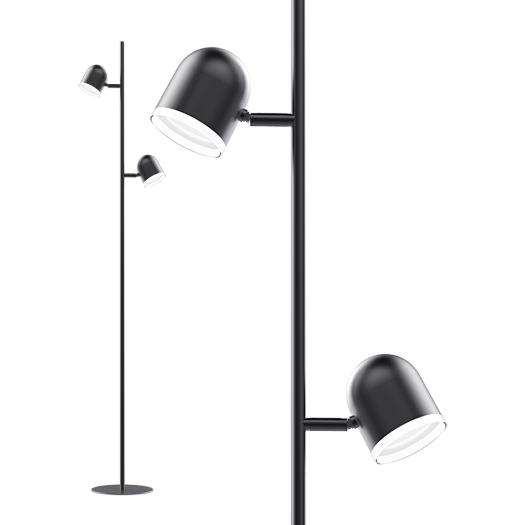 Спотовый светильник MAXUS MSL-01F 2x4W 4100K черный