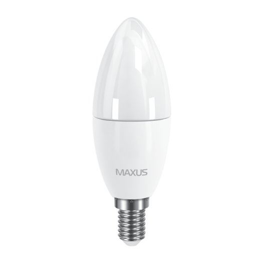 Набор LED ламп MAXUS C37 6W теплый свет E14 (по 2 шт.) (2-LED-533-02)
