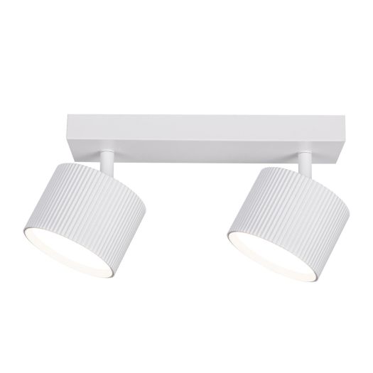 Світильник точковий накладний поворотний без лампи MAXUS Wave Spot Base GX53x2 White