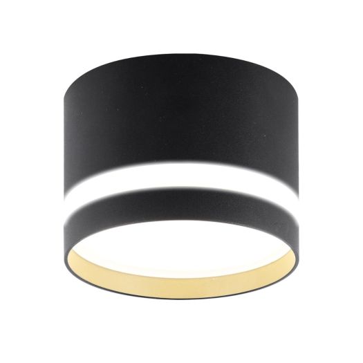 Світильник точковий накладний-врізний без лампи MAXUS Downlight Base GX53 Black 2in1